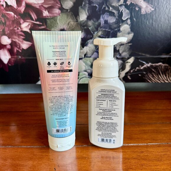 NEW 2-Pc VANILLA ROMANCE Bath & Body Works Body Cream Full Size & Hand Soap - Picture 2 of 2
